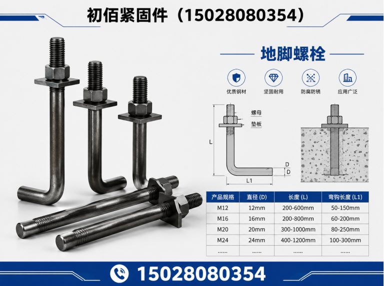 邯郸经济技术开发区地脚螺栓展示图